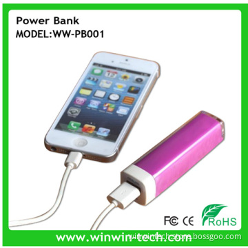 USA Hot Selling 2200 mAh Lipstick Power Bank for iPhone 6